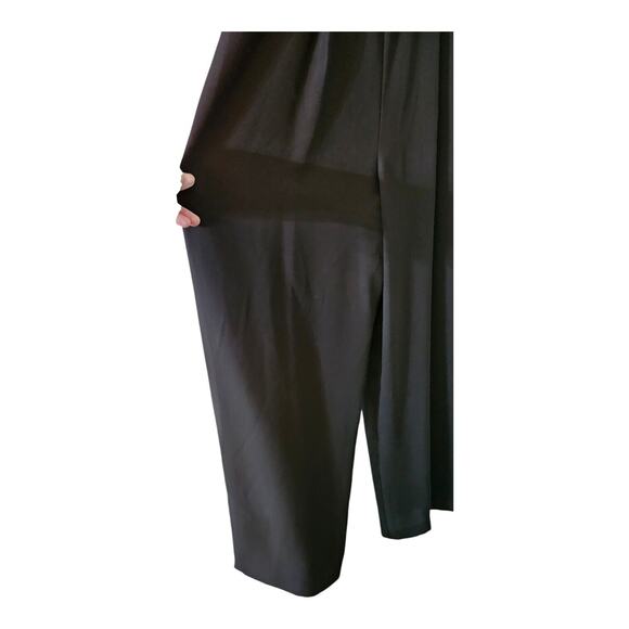 Laundry by Shelli Segal Velvet Jumpsuit SZ 8 Rhinestone Buttons Sleeveless READ - Picture 5 of 11